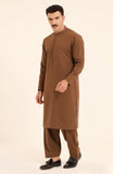 MEN KAMEEZ SHALWAR BROWN