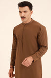 MEN KAMEEZ SHALWAR BROWN