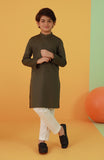 BOYS KURTA MEHNDI GREEN