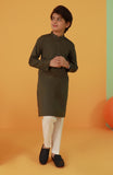 BOYS KURTA MEHNDI GREEN