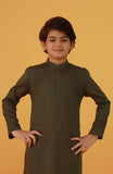 BOYS KURTA MEHNDI GREEN