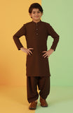 BOYS KAMEEZ SHALWAR BROWN