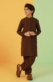 BOYS KAMEEZ SHALWAR BROWN