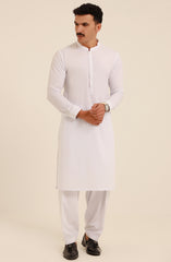 MEN KAMEEZ SHALWAR WHITE