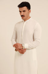 MEN KAMEEZ SHALWAR OFF WHITE