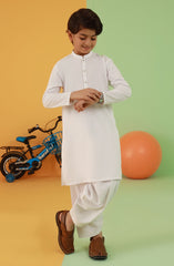 BOYS KAMEEZ SHALWAR  PEARL WHITE
