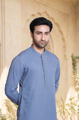 MUTED-PURPLE BLENDED KAMEEZ SHALWAR