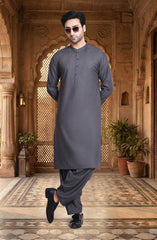 CHARCOAL BLENDED KAMEEZ SHALWAR