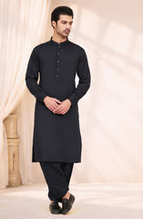 NAVY BLENDED KAMEEZ SHALWAR