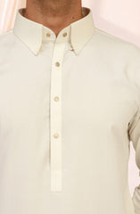 OFF-WHITE BLENDED KAMEEZ SHALWAR