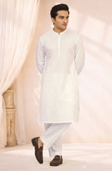 OFF WHITE 100%COTTON PRINTED KURTA
