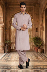 TEA-PINK BLENDED KAMEEZ SHALWAR