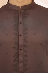 BROWNISH-MAUVE 100% COTTON PRINTED KURTA