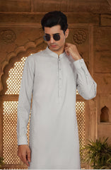 CLOUD-GREY BLENDED KAMEEZ SHALWAR