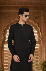 BLACK BLENDED KAMEEZ SHALWAR