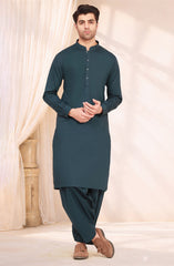 DENIM-BLUE 100% COTTON KAMEEZ SHALWAR