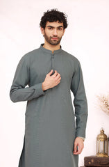 STONE-BLUE BLENDED KAMEEZ SHALWAR