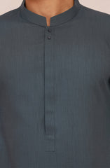 MIDNIGHT-BLUE BLENDED KAMEEZ SHALWAR