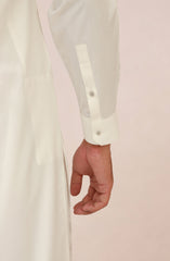 OFF-WHITE BLENDED KAMEEZ SHALWAR