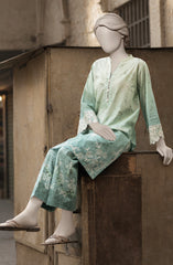 EMBROIDERED CAMBRIC STITCHED 2 PIECE