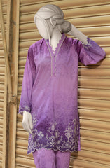 EMBROIDERED CAMBRIC STITCHED 2 PIECE