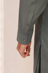 LIGHT-GREY BLENDED KAMEEZ SHALWAR