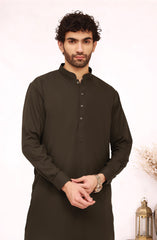 BROWN BLENDED KAMEEZ SHALWAR