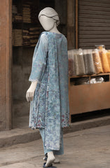 EMBROIDERED PRINTED LAWN STITCHED 3 PIECE
