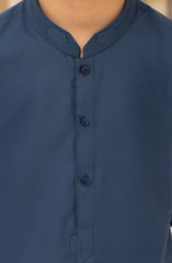 INK-BLUE BLENDED KAMEEZ SHALWAR