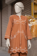 EMBROIDERED CAMBRIC STITCHED 2 PIECE