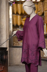 EMBROIDERED CAMBRIC STITCHED 2 PIECE