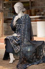EMBROIDERED CAMBRIC 3PCS UNSTITCHED