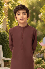 MAROON EMBROIDERED BLENDED KAMEEZ SHALWAR