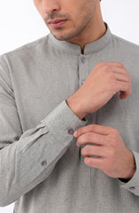 AFRICAN-SAGE EMBROIDERED BLENDED KAMEEZ SHALWAR