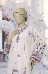 EMBROIDERED CAMBRIC 3PCS UNSTITCHED