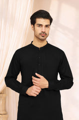 BLACK 100% COTTON EMBROIDERED KAMEEZ SHALWAR