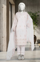 EMBROIDERED CAMBRIC 3PCS UNSTITCHED