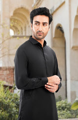 BLACK 100% COTTON KAMEEZ SHALWAR