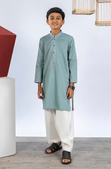 PRE WINTER'23 BOYS SEMI FORMAL KURTA SEA GREEN