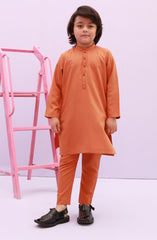 PRE WINTER'23 BOYS CASUAL KURTA PAJAMA ORANGE