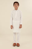 BOYS CASUAL KURTA PAJAMA OFF WHITE