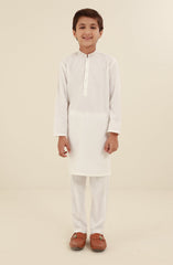 BOYS CASUAL KURTA PAJAMA OFF WHITE