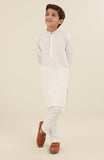 BOYS CASUAL KURTA PAJAMA OFF WHITE