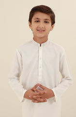 BOYS CASUAL KURTA PAJAMA OFF WHITE