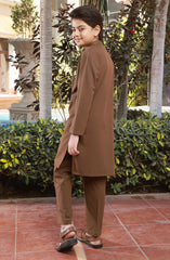 BOYS CASUAL KURTA PAJAMA KHAKI