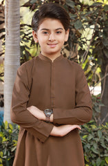 BOYS CASUAL KURTA PAJAMA KHAKI
