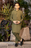 BOYS CASUAL KURTA PAJAMA GREEN