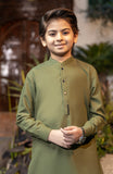 BOYS CASUAL KURTA PAJAMA GREEN