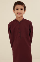 BOYS CASUAL KURTA PAJAMA BROWN