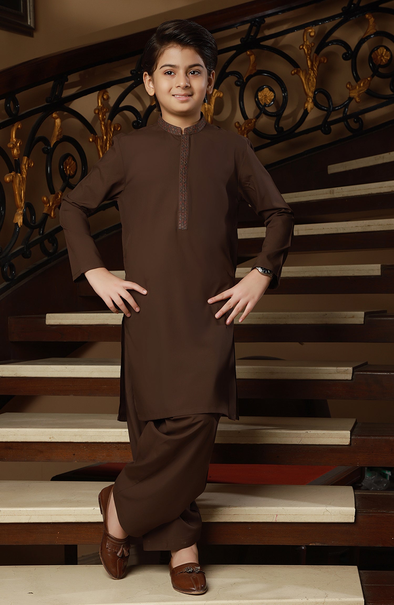 Brown Shalwar Kameez Design 2019 Boys Shalwar Kameez New Boy